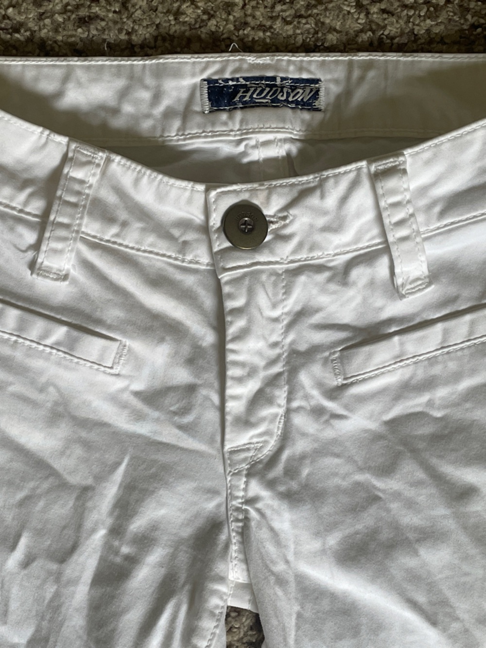 Hudson Jeans White Wide-Leg Flare Denim sz 24 - Picture 4 of 7